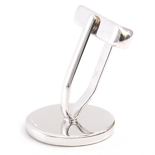 ブルガリ カフス メンズ ブルガリブルガリ カフリンクス サークル スウィブル式 ケース付 ホワイトゴールド BVLGARI 750WG 中古