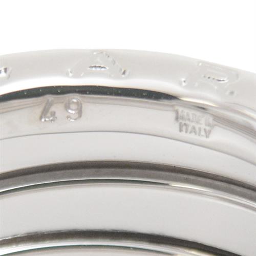 ブルガリ 指輪 レディース メンズ ビーゼロワン リング  ホワイトゴールド 49サイズ 実寸サイズ8.5号 BVLGARI 750WG B-ZERO1 中古