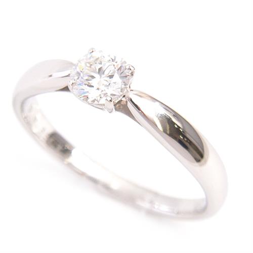 ティファニー 指輪 レディース ハーモニー 立爪 ダイヤモンド リング D0.35ct G-VS2-EX 8.5号 プラチナ TIFFANY PT950 中古