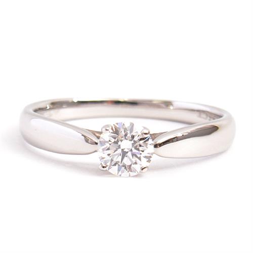 ティファニー 指輪 レディース ハーモニー 立爪 ダイヤモンド リング D0.35ct G-VS2-EX 8.5号 プラチナ TIFFANY PT950 中古