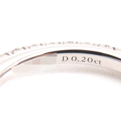 ティファニー 指輪 レディース ソレスト オーバル ダイヤモンド リング D0.20ct D-VS1-3EX 7号 プラチナ TIFFANY PT950 中古
