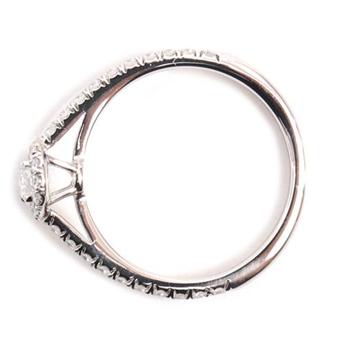 ティファニー 指輪 レディース ソレスト オーバル ダイヤモンド リング D0.20ct D-VS1-3EX 7号 プラチナ TIFFANY PT950 中古