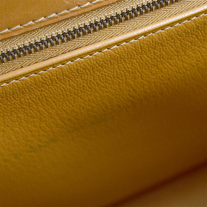 エルメス バッグ レディース ケリー35 外縫い □A刻 シルバー金具 ナチュラル ライトブラウン ボックスカーフ HERMES 中古