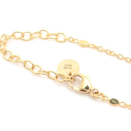 グッチ ネックレス レディース ル マルシェ デ メルヴェイユ パヴェダイヤモンド ネックレス イエローゴールド GUCCI 750YG 中古