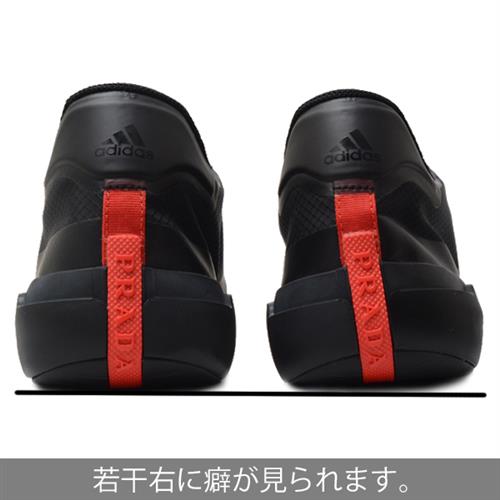 プラダ 靴 メンズ ローカットスニーカー スニーカー プラダスポーツ×アディダス 表記サイズUS9 日本サイズ27cm ローカット シューズ ナイロン×ラバー ブラック PRADA 中古