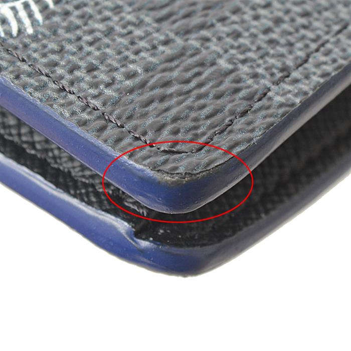 ルイヴィトン 財布 メンズ レディース ダミエグラフィット ポルトフォイユブラザNM 二つ折り長財布 ブラック Louis Vuitton N40202 中古