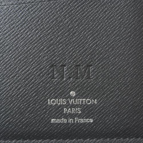 ルイヴィトン 財布 メンズ レディース ダミエグラフィット ポルトフォイユブラザNM 二つ折り長財布 ブラック Louis Vuitton N40202 中古