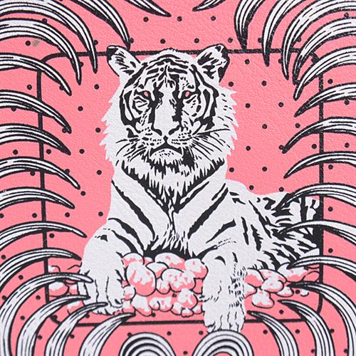 エルメス バッグ レディース カレ ポケット ポーチ Y刻印 ミニポーチ 王者の虎 ローズエテ ピンク HERMES 中古