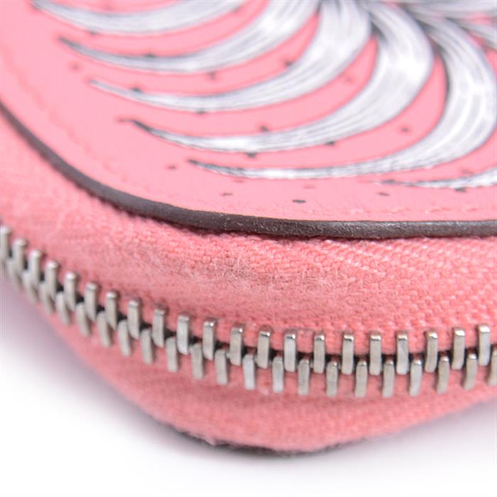 エルメス バッグ レディース カレ ポケット ポーチ Y刻印 ミニポーチ 王者の虎 ローズエテ ピンク HERMES 中古