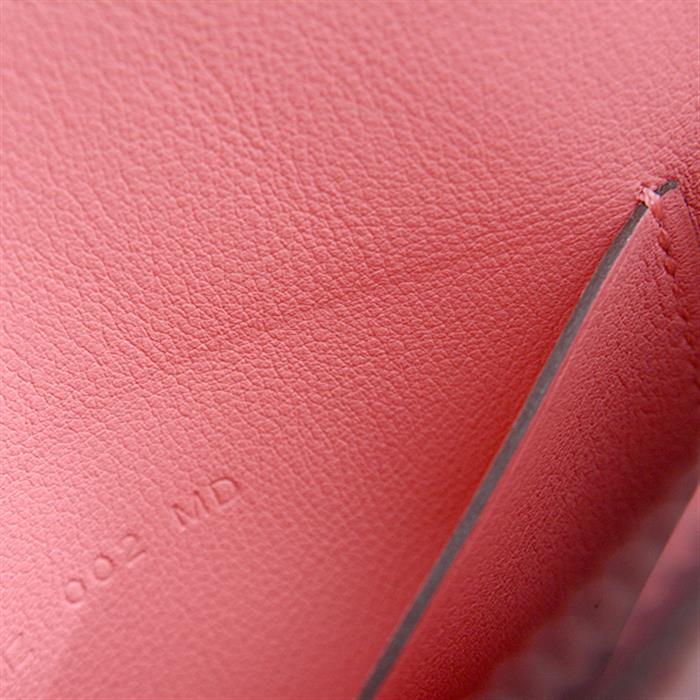 エルメス バッグ レディース カレ ポケット ポーチ Y刻印 ミニポーチ 王者の虎 ローズエテ ピンク HERMES 中古