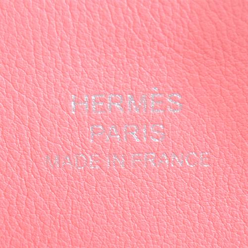 エルメス バッグ レディース カレ ポケット ポーチ Y刻印 ミニポーチ 王者の虎 ローズエテ ピンク HERMES 中古