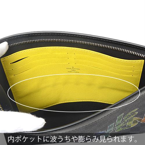 ルイヴィトン バッグ メンズ ダミエグラフィット ポシェットヴォワヤージュMM クラッチバッグ セカンドバッグ Louis Vuitton N60307 中古