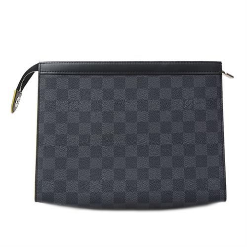 ルイヴィトン バッグ メンズ ダミエグラフィット ポシェットヴォワヤージュMM クラッチバッグ セカンドバッグ Louis Vuitton N60307 中古