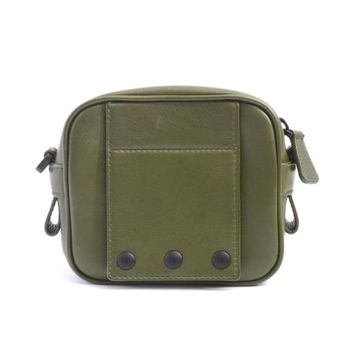 ボッテガヴェネタ バッグ レディース メンズ レッジェーロ 2WAY ミニショルダーバッグ ラムレザー カーキ BOTTEGA VENETA 566753 中古