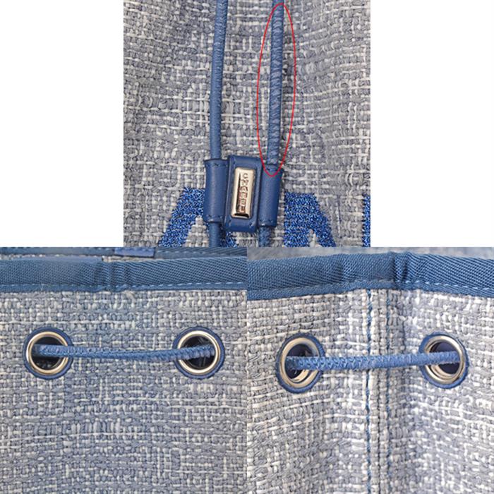 シャネル バッグ レディース ドーヴィル バックパック ココマーク 巾着型 キャンバス ブルー CHANEL 中古