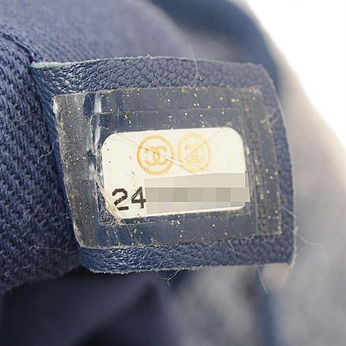 シャネル バッグ レディース ドーヴィル バックパック ココマーク 巾着型 キャンバス ブルー CHANEL 中古