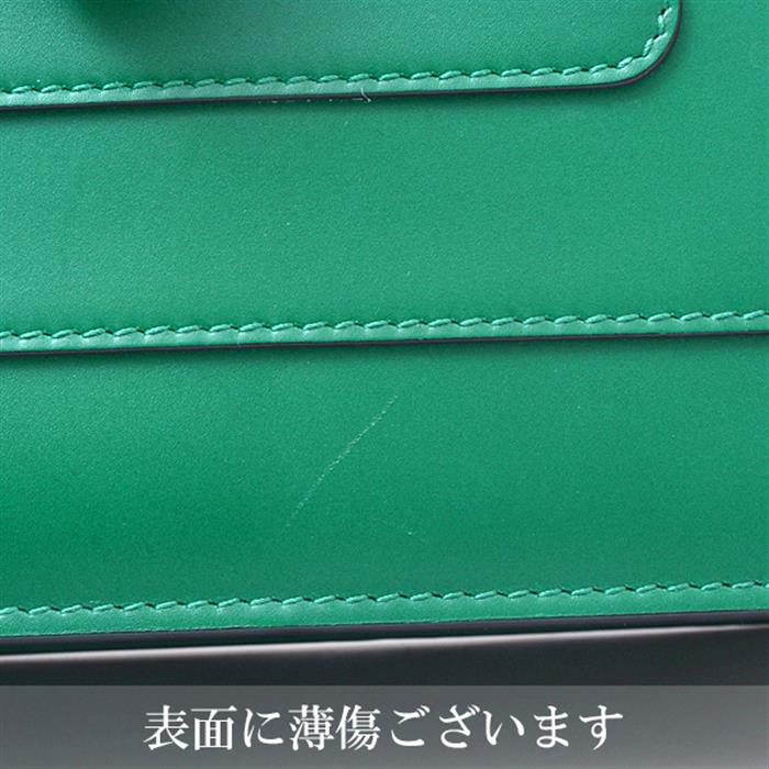 ブルガリ バッグ レディース チェーンショルダーバッグ セルペンティ レザー グリーン BVLGARI 中古