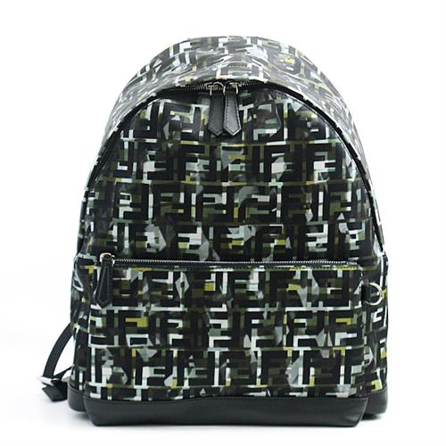 フェンディ バッグ メンズ レディース ズッカ バックパック リュック カモフラージュ グリーン系 FENDI 7VZ042 未使用展示品