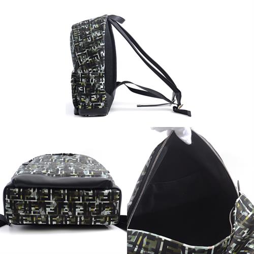 フェンディ バッグ メンズ レディース ズッカ バックパック リュック カモフラージュ グリーン系 FENDI 7VZ042 未使用展示品