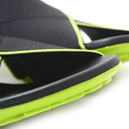 ボッテガヴェネタ シューズ レディース フレックスサンダル パンプス 36 1/2 ハーフ ブラック×ライムグリーン BOTTEGA VENETA 689993 中古