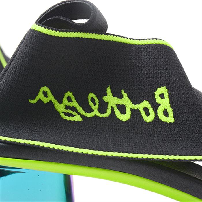 ボッテガヴェネタ シューズ レディース フレックスサンダル パンプス 36 1/2 ハーフ ブラック×ライムグリーン BOTTEGA VENETA 689993 中古