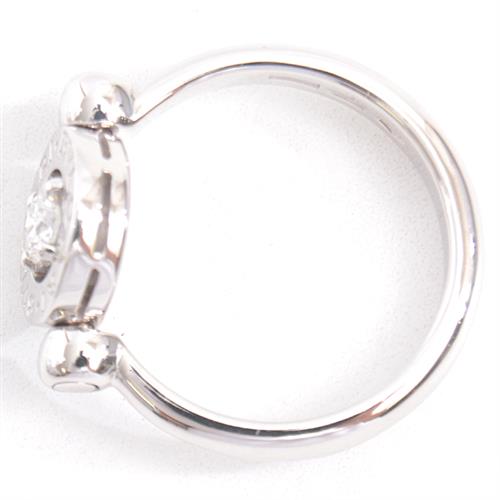 ブルガリ 指輪 レディース ブルガリブルガリ フリップ 1Pダイヤモンド リング 51号 ホワイトゴールド BVLGARI 750WG 中古