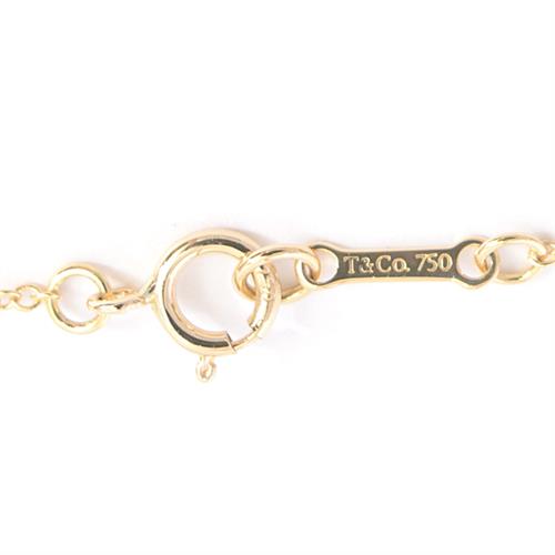 ティファニー ネックレス レディース ヴィラ パーム リーフ ダイヤ ネックレス パロマ ピカソ イエローゴールド TIFFANY 750YG 中古