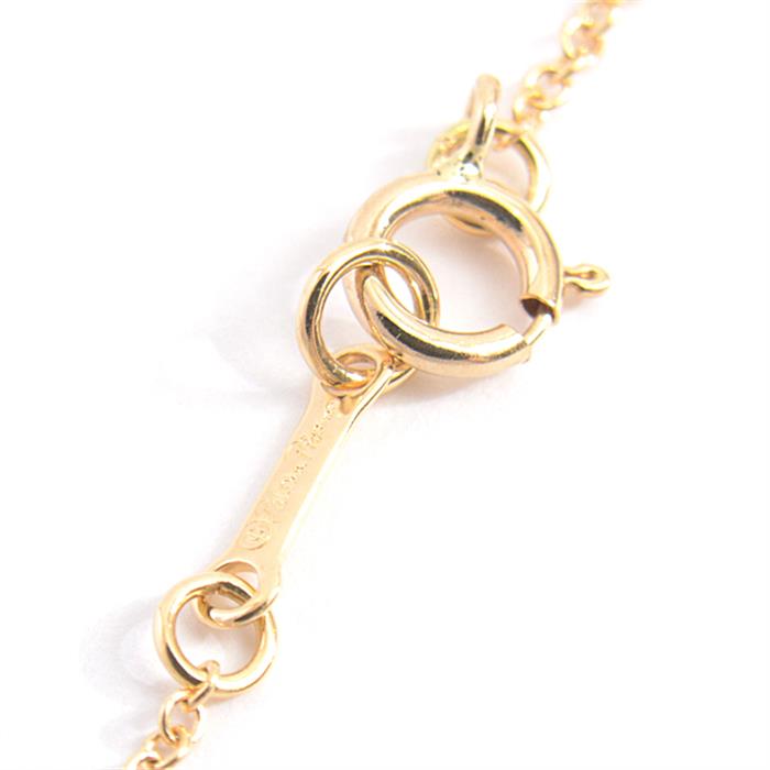 ティファニー ネックレス レディース ヴィラ パーム リーフ ダイヤ ネックレス パロマ ピカソ イエローゴールド TIFFANY 750YG 中古