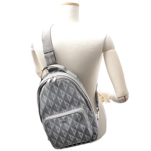 クリスチャンディオール バッグ メンズ レディース ライダー ミニ スリングバッグ ボディバッグ グレー コーティングキャンバス Christian Dior 1ESBO038CDP_H42E 中古