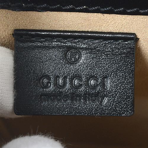 グッチ バッグ レディース ホースビット ミニバッグ カーフ ブラック GUCCI 625615 中古