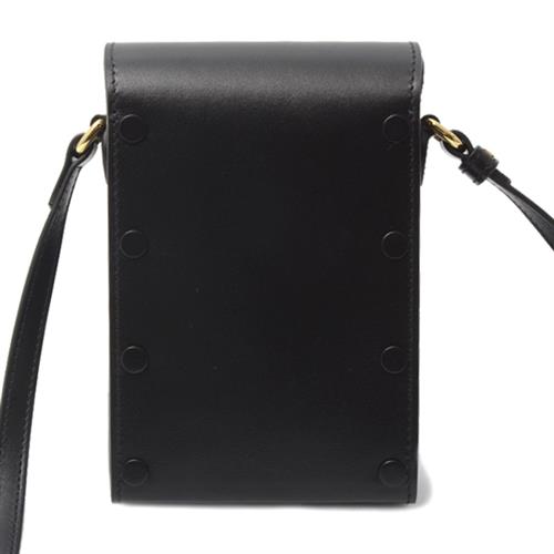 グッチ バッグ レディース ホースビット ミニバッグ カーフ ブラック GUCCI 625615 中古