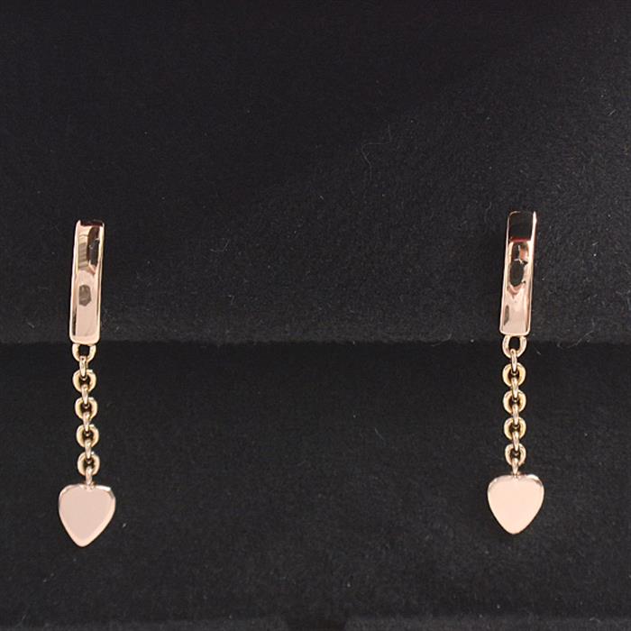 カルティエ ピアス レディース モナムール ハート ピンクゴールド Cartier 750PG 中古