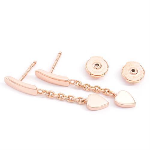 カルティエ ピアス レディース モナムール ハート ピンクゴールド Cartier 750PG 中古