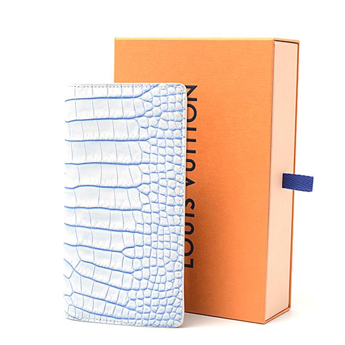 ルイヴィトン 財布 メンズ ポルトフォイユブラザ 2つ折り長財布 クロコダイルマット ブルー Louis Vuitton N80786 未使用展示品