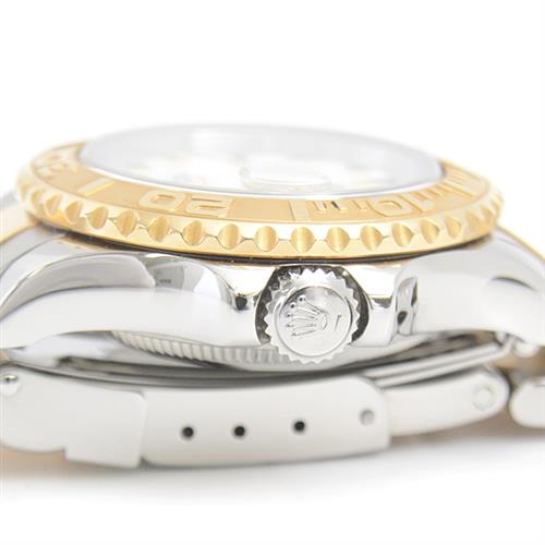 ロレックス 時計 レディース ヨットマスター 自動巻 A番 ホワイト文字盤 SS×YG ROLEX 169623 中古