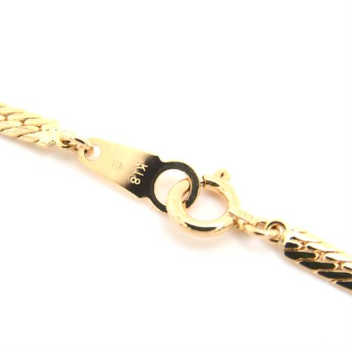 ミキモト ネックレス レディース 14P パール ダイヤモンド ネックレス 5.2mm～7.8mm珠 イエローゴールド MIKIMOTO K18 中古