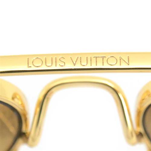 ルイヴィトン サングラス メンズ マイLV チェーン パイロット サングラス ゴールド Louis Vuitton Z1539E 中古