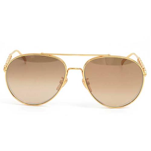 ルイヴィトン サングラス メンズ マイLV チェーン パイロット サングラス ゴールド Louis Vuitton Z1539E 中古