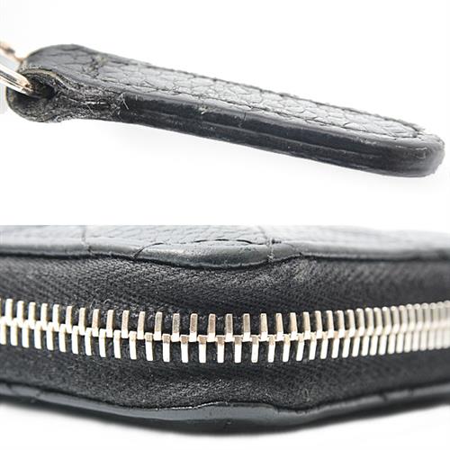 シャネル 財布 レディース タイムレスクラシック マトラッセ L字ファスナー長財布  キャビアスキン ブラック CHANEL A68778 中古