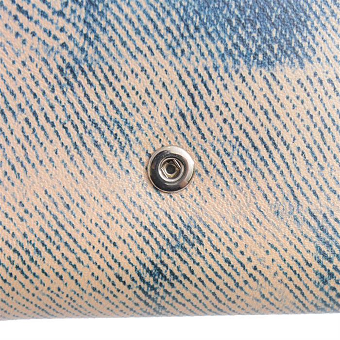 メゾンマルジェラ 財布 メンズ レディース スリーフォールド ウォレット 三つ折り財布 ゴートレザー デニム ブルー Maison Margiela SA3UI0005 中古