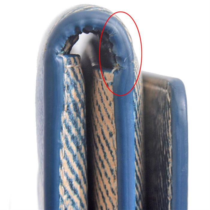 メゾンマルジェラ 財布 メンズ レディース スリーフォールド ウォレット 三つ折り財布 ゴートレザー デニム ブルー Maison Margiela SA3UI0005 中古