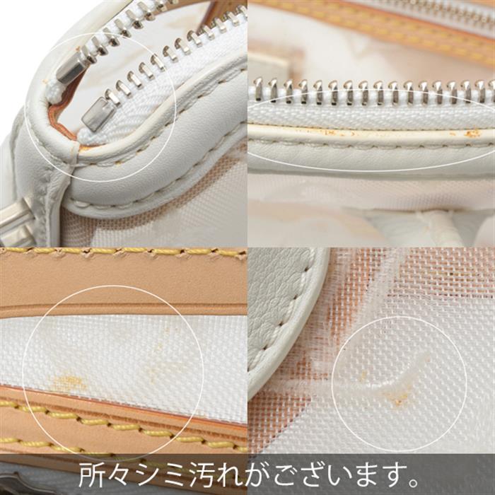 ルイヴィトン バッグ レディース トランスペアレンス ロックイット イーストウエスト ハンドバッグ ホワイト Louis Vuitton M40701 中古