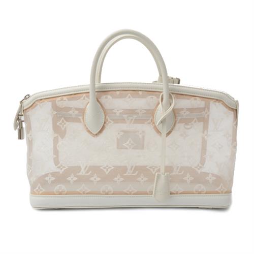 ルイヴィトン バッグ レディース トランスペアレンス ロックイット イーストウエスト ハンドバッグ ホワイト Louis Vuitton M40701 中古