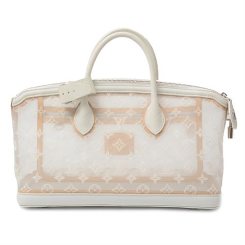 ルイヴィトン バッグ レディース トランスペアレンス ロックイット イーストウエスト ハンドバッグ ホワイト Louis Vuitton M40701 中古
