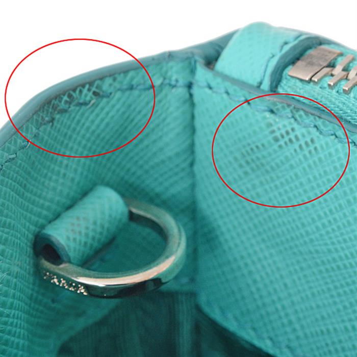 プラダ バッグ レディース ガレリア サフィアーノ 2WAYバッグ ハンドバッグ ショルダーバッグ レザー グリーン PRADA 1BA863 中古