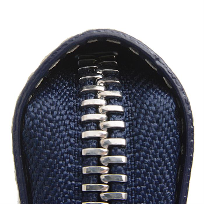 ゴヤール 財布 メンズ レディース マティニョン GM ウォレット ヘリンボーン ラウンドファスナー長財布 PVC ネイビー GOYARD 中古