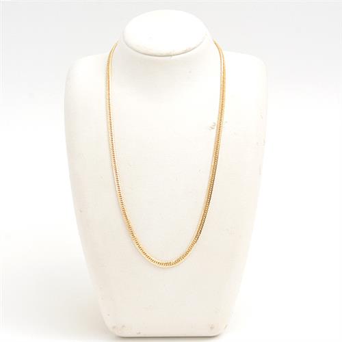 喜平 ネックレス K18 8面カット トリプル 20g 50cm 造幣局検定刻印入 メンズ レディース チェーン イエローゴールド YG 中古