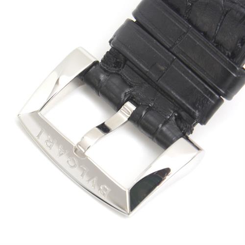 ブルガリ 時計 メンズ ソティリオ レトログラード 125周年記念モデル ホワイト文字盤 自動巻き ステンレス BVLGARI SB42SDR SS 中古