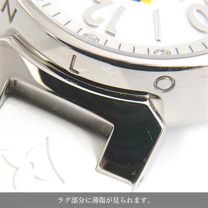 ルイヴィトン 時計 レディース タンブール ラブリーカップ 12Pダイヤ ホワイトシェル文字盤 電池式 Louis Vuitton Q12M0 中古