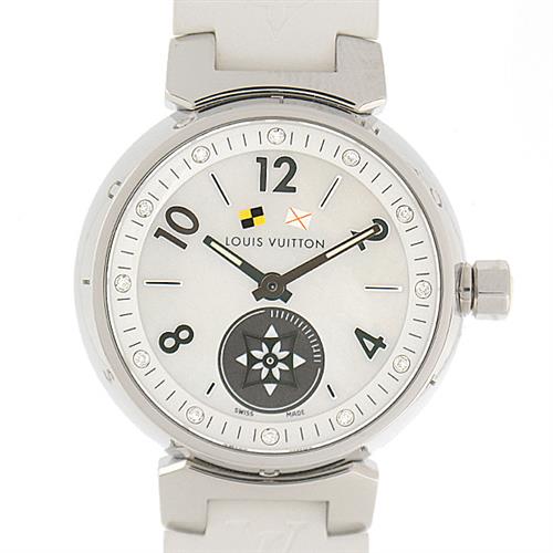 ルイヴィトン 時計 レディース タンブール ラブリーカップ 12Pダイヤ ホワイトシェル文字盤 電池式 Louis Vuitton Q12M0 中古